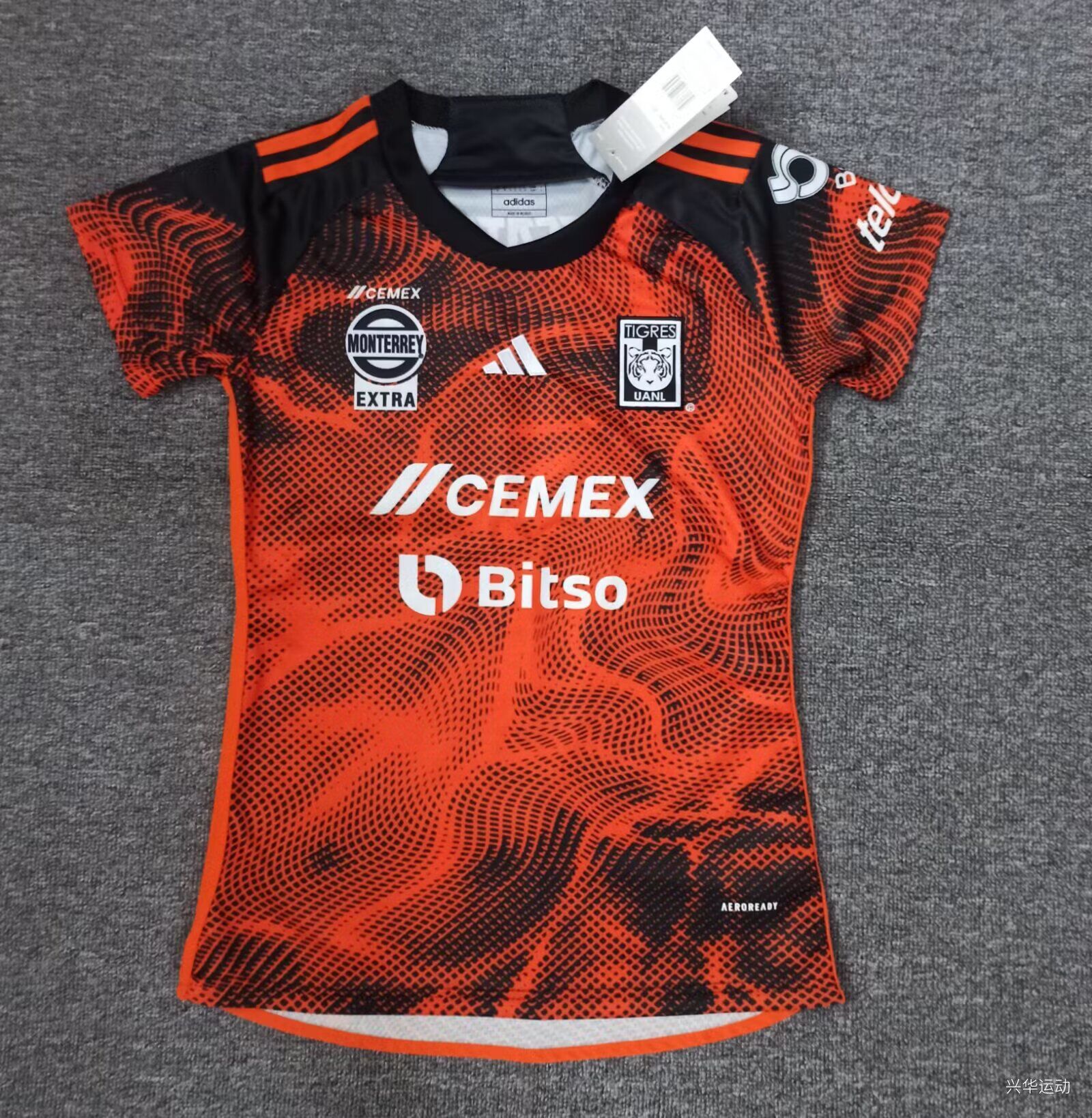 AAA Quality Tigres UANL Woman 23/24 Third Red/Black Jersey